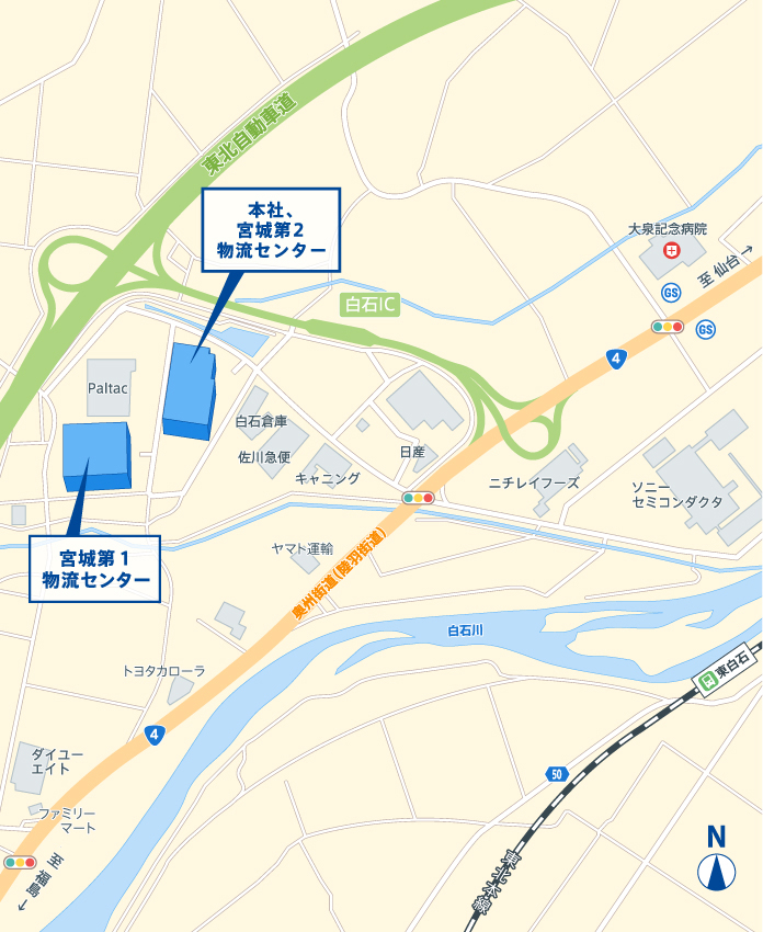 本社周辺地図